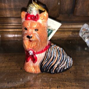 Kurt S Adler, Noble Gems Yorkshire Terrier Ornament